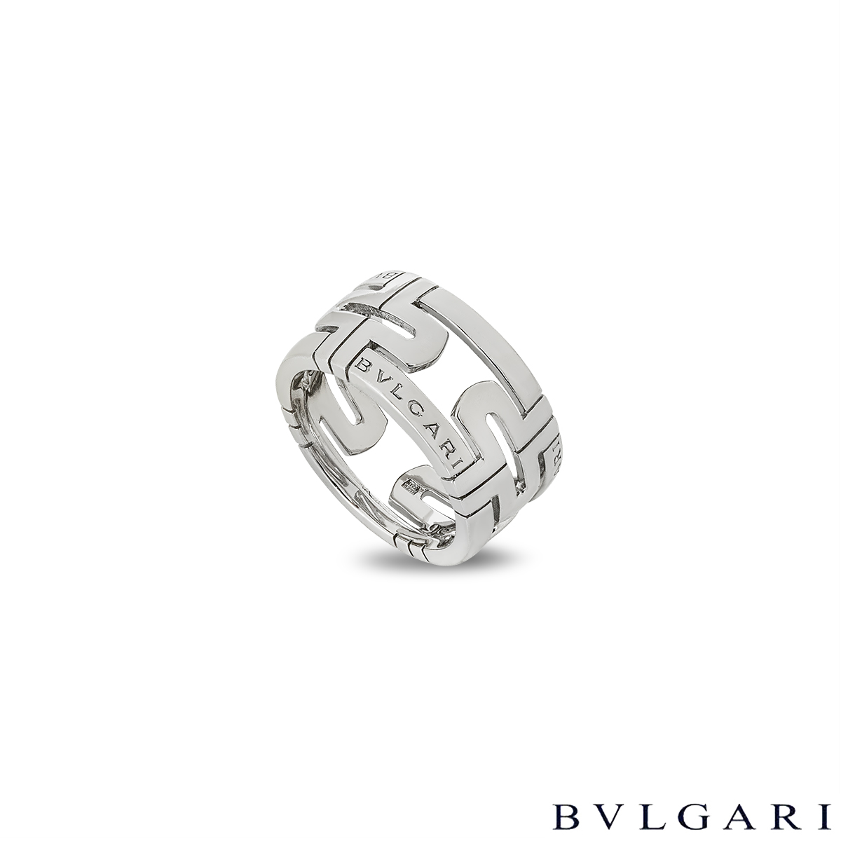 Bvlgari White Gold Parentesi Ring Size 56 Bvlgari White Gold Parentesi Ring Size 56